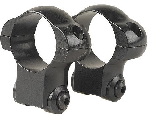 Redfield Ruger Rifle Steel Rings 47234, Rug M77, Medium, 1", Black