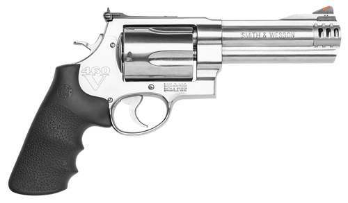 Smith & Wesson 460V Revolver 163465, 460 S&W Magnum, 5 in, Synthetic Grip, Stainless Finish, 5 Rd
