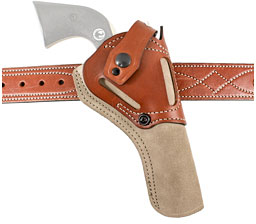 DeSantis Gunhide Wild Hog Cowboy Belt Holster fits Ruger Wrangler, Tan Leather (189NJ9QZ0)