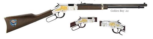 Henry Golden Boy Truckers Tribute Lever Action Rifle H004TT, 22 LR, 20", American Walnut Stock, Blued Finish, 16 Rds