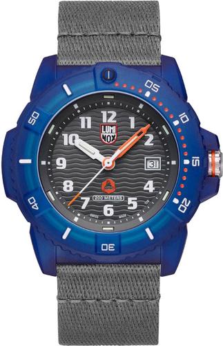 Luminox Tide Watch XS.8902.ECO Blue Dial, Grey Figures, 46mm, Ocean Dark Grey Webbing Band
