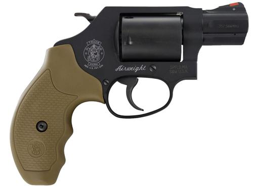 Smith and Wesson M360 Revolver 11749, 357 Mag, 1.875", FDE Synthetic Grips, Black Finish, 5 Rds