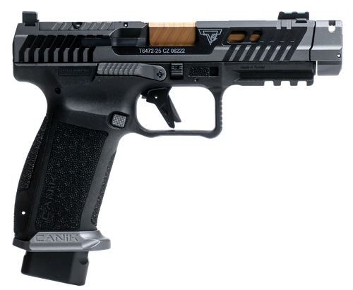 Canik TTI Combat Optic Ready Pistol HG7854S-N, 9mm, 4.60in, Interchangeable Backstrap Grips, Black Finish, 18 Rds