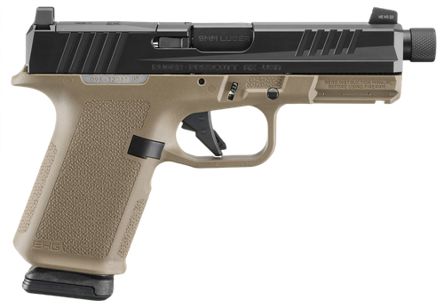 Ruger RXM Semi-Auto Pistol 19426 , 9mm, 4.5", Magpul EHG FDE Frame, Black FNC Nitride Slide, Optics Ready, Threaded, 15 Rd