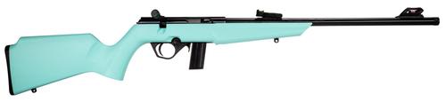 Rossi RB22 Compact Rifle RB22L1611C, 22LR, 16.5", Synthetic Cyan Monte Carlo Stock, 10 Rds