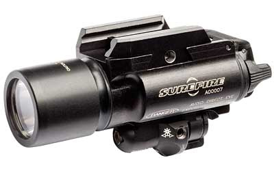 Surfire X400 Ultra LED WeaponLight w/ Red Laser X400UARD, 1000 Lumens, Black Finish
