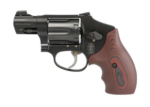 Smith & Wesson Model 442 UC Revolver 13996, 38 Spl +P, 1.88", Aluminum J-Frame, Black Finish, Gold Bead Front Sight, G-10 Grips, 5 Rds