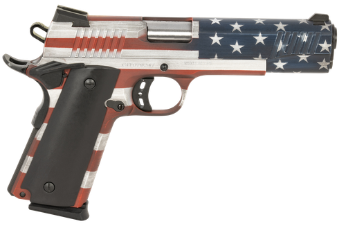 Citadel 1911-A1 Government SAO Pistol CIT45FSPUSA, 45 ACP, 5", American Flag Cerakote, 8 Rds