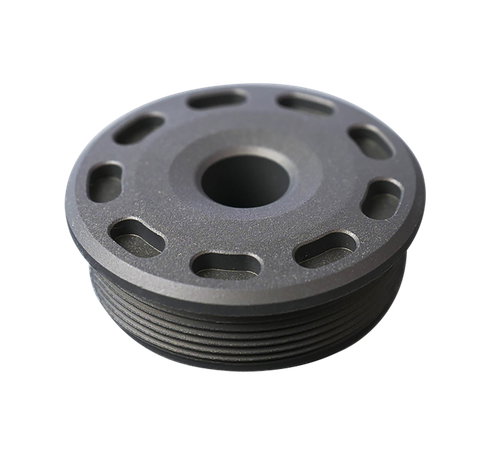 SilencerCo Bravo Front Cap .244 Cal, Titanium (AC5388)