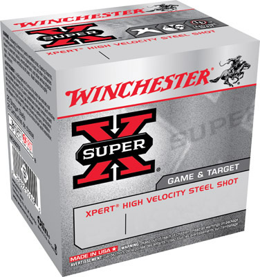Winchester Xpert High Velocity Steel Loads WE20GT6, 20 Gauge, 2-3/4", 3/4 oz, 1325 fps, #6 Steel Shot, 25 Rds/Bx