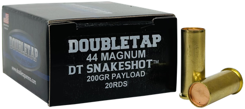 DoubleTap Snake Shot Pistol Ammunition 44MSS2, 44 Mag, 200 gr, 20 Rd/Bx