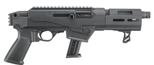 Ruger PC9 Charger Pistol 29100, 9mm, 6.5 in, Black, Black Anodized Finish, 17 Rd