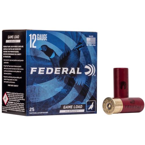 Federal Premium Game-Shok High Brass H12675, 12 Gauge, 2-3/4", 1-1/4 oz, 1330 fps, #7.5 Lead Shot, 25 Rds/Bx