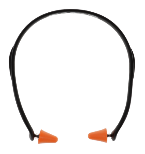 Walker's GWPPLGBND Pro-Tek Ear Plug Band Foam, 25 dB, Behind The Neck Orange/Black Adult