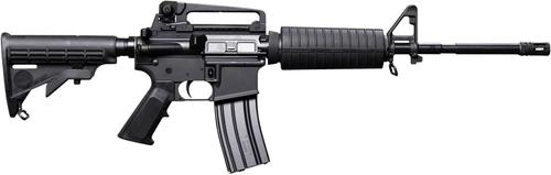 Bushmaster M4 Patrolman's Rifle 0010004BLK, 5.56x45mm NATO, 16", Black 6 Position Collapsible Stock, 30 Rds