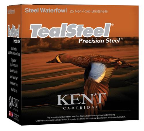 Kent Teal Steel Shotshells KTS203286, 20 Gauge, 3", 1 oz, 1250 fps, #6 Steel Shot, 25 Rds/bx