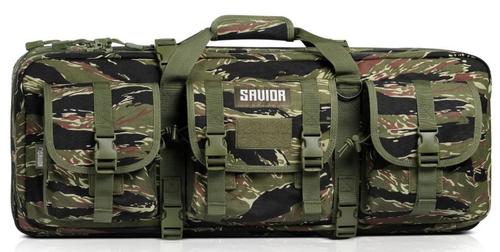 Savior Equipment American Classic Shorty Double Rifle Case, 24", Tiger Camo (RB-2412DG-V1-TIGR)