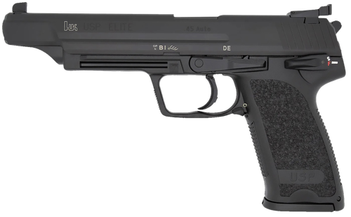 Heckler & Koch USP V1 Elite Pistol 81000368, 45 ACP, 6.02in, Black Polymer Grips, Black Finish, 10 Rds