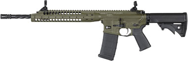 LWRC Individual Carbine A5 ICA5R5ODG16, 5.56mm NATO, 16.1 in, LWRC Compact Stock, Cerakote Olive Drab Green Finish