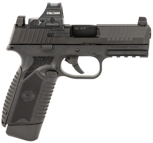 FN Herstal 545 MRD w/Optic Optic Ready Pistol 66101916, 45 ACP, 4.10in, Black Textured Polymer, Black Finish, 15 Rds