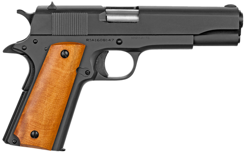 Rock Island GI Standard FS *CA Compliant Pistol 51815, 38 Super, 5", Wood Grips, Black Parkerized, 10 Rds