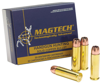Magtech Sport HuntingPistol Ammunition 454A, 454 Casull, Semi-Jacketed Soft Point (SP), 260 GR, 1800 fps, 20 Rd/bx