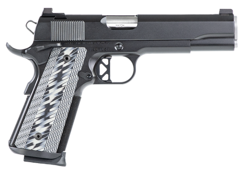 Dan Wesson Valor 1911 Pistol 01823, 45 ACP, 5", Black Duty Finish, Gray G10 Grips, Contrast Sights, 8 Rds