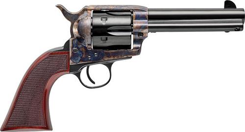 Uberti 1873 Cattleman El Patron Grizzly Paw Revolver 345275, 45 Colt, 4.75", Checkered Walnut Grip, Blued Case-Hardened Frame