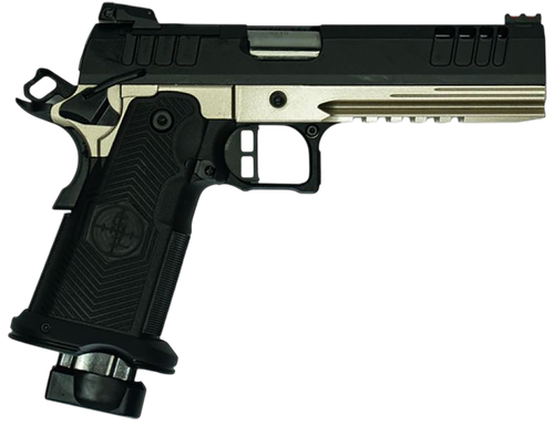 Great Lakes Synergy 1911 DS Optic Ready Pistol GL1911DS9FSS, 9mm, 5in, Textured Grips, Galaxy Platinum Cerakote Finish, 20 Rds