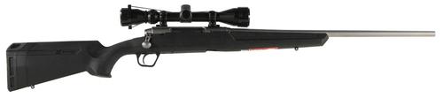 Savage Arms Axis XP Bolt Action Rifle, 57286, 223 Rem, 22", 3-9x40mm Scope, Stainless Steel Finish, 4 Rds