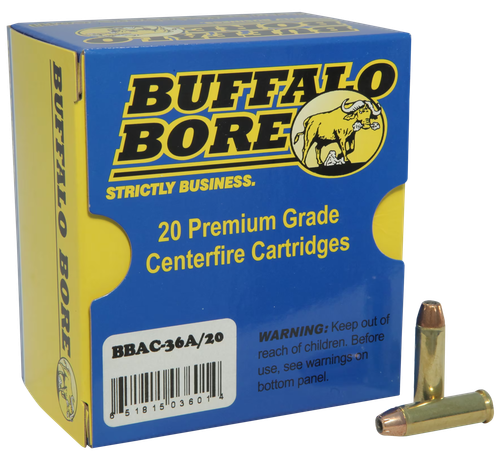 Buffalo Bore Rifle Ammunition 17A/20, 35 Remington, Jacket Flat Nose (FN), 220 GR, 2200 fps, 20 Rd/Bx