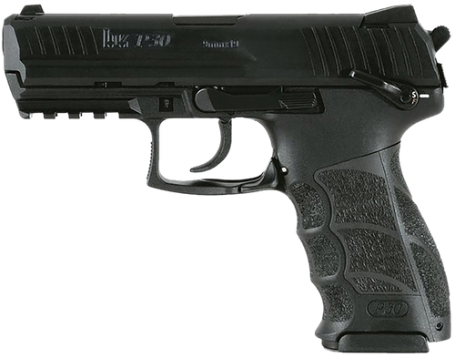 Heckler & Koch P30 V3 Pistol 81001104, 9mm Luger, 3.85in, Interchangeable Backstrap, Black Finish, 10 Rds