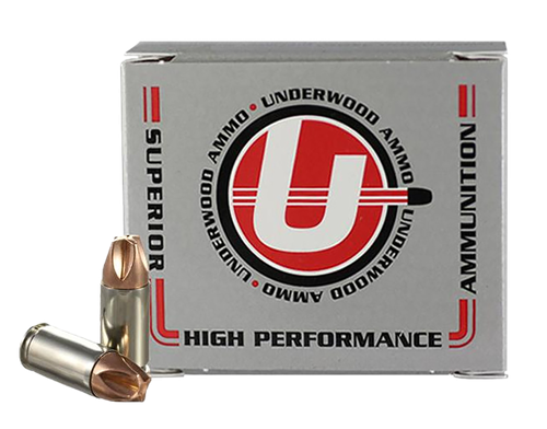 Underwood Handgun Ammunition UA864, 9mm +P, Xtreme Defender, 65 GR, 1800 fps, 20 Rds/bx