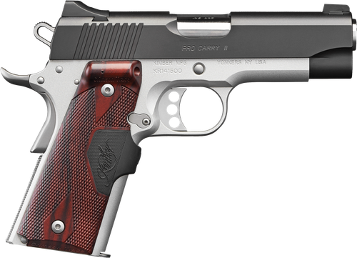 Kimber 3200333 Pro Carry II (Two-Tone) Pistol - 9MM, 4 in Barrel, Aluminum Frame, Matte Black Oxide Slide