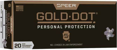 Speer Gold Dot Personal Protection Rifle Ammunition 24468, 223 Remington, Gold Dot SP, 55 GR, 3220 fps, 20 Rd/bx