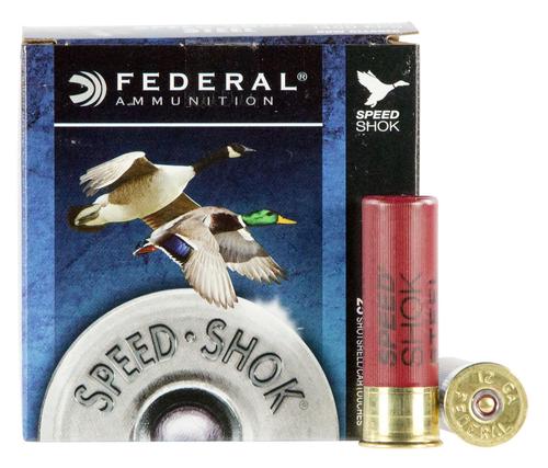 Federal Speed-Shok Shotshells WF1424, 12 Gauge, 3", 1 1/4 oz, 1450 fps, #4 Steel Shot, 25 Rds/bx