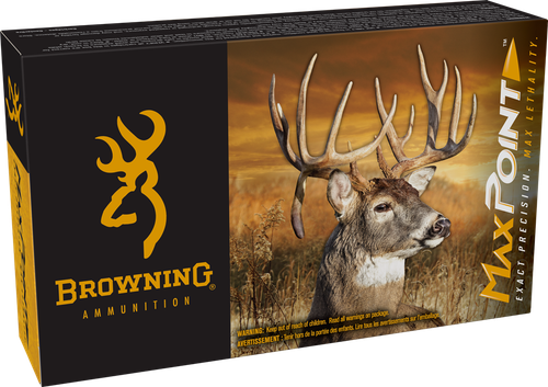Browning Rifle Ammunition B192100652, 6.5 Creedmoor, Max Point, 140 gr, 2650 fps, 20 Rd/Bx