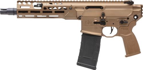 Sig Sauer MCX Spear-LT Pistol PMCX-300B-9B-LT, 300 AAC Blackout, 9", Coyote Anodized Finish, 30 Rd