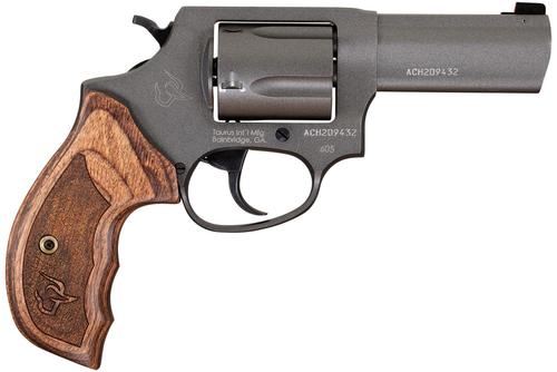 Taurus Defender 605 Revolver 26053CNS, 38 Special +P, 3", Altamont Wood Grips, Tungsten Gray Cerakote, 5 Rds