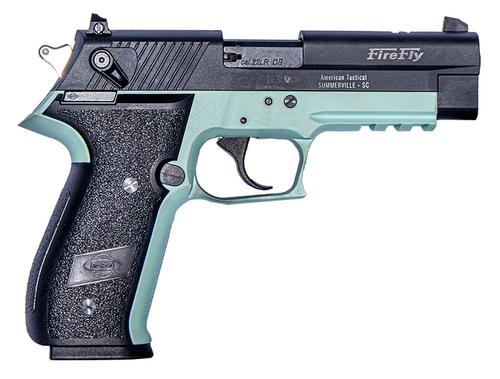American Tactical FireFly Pistol GERG2210FFM, 22 LR, 4in, Black Polymer Grips, Mint Finish, 10 Rds