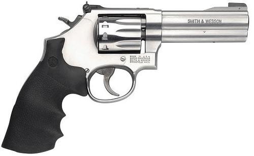 Smith & Wesson 617 Rimfire Revolver 160584, 22 LR, 4", Rubber Grip, Satin Stainless Finish, 10 Rd, Squre Butt