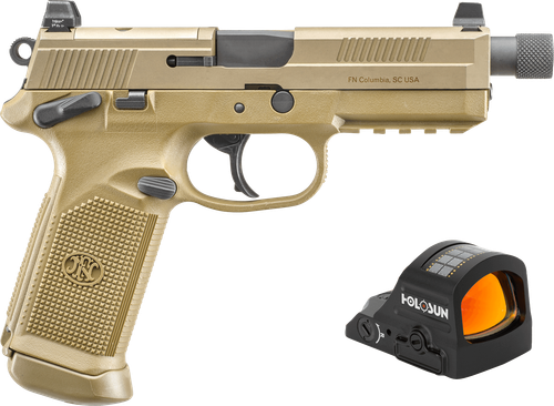 FN Herstal FNX w/Optic Optic Ready Pistol 66102270, 45 ACP, 5.30in, Flat Dark Earth Finish, 15 Rds