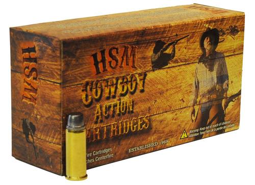 HSM Cowboy Action Rifle Ammunition 30306N, 30-30 Winchester, Round Nose Flat Point, 165 GR, 1857 fps, 20 Rd/Bx