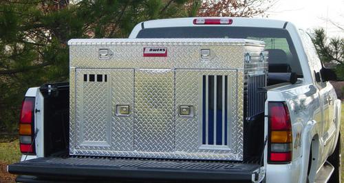 Owens Hunter Series Double Compartment Dog Box w/Top Storage 55044, 4 Seasons Vents, Tall, 48"W x 45"D x 32"H