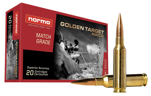 Norma Rifle Ammunition 10166312, 6.5 Creedmoor, Hybrid Target, 130 Gr, 2850 fps, 20 Rd/bx