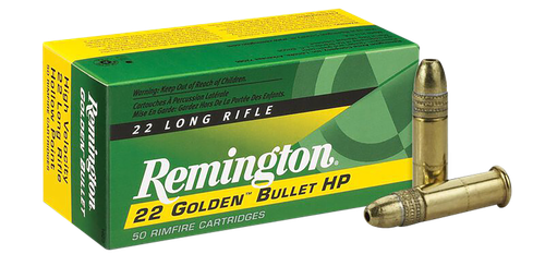 Remington Rimfire Ammunition 1622, 22 Long Rifle, Plated Hollow Point (HP), 36 GR, 1280 fps, 50 Rd/bx