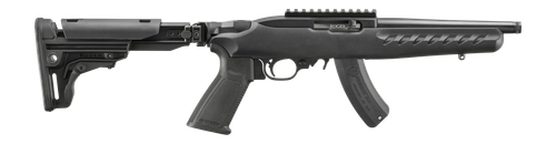 Ruger 10/22 SBR 33000 , 22 Long Rifle, 8 in, A-2 Style Grips, Folding Stock, Black Matte Finish, 15 Rd