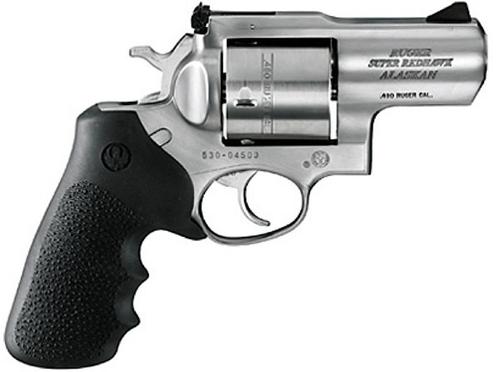 Ruger Super Redhawks Revolver 5302, 480 Ruger, 2.5 in, Rubber Grip, Stainless Finish, 6 Rd