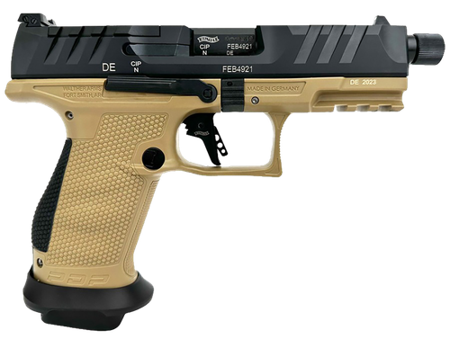 Walther PDP Pro SD Compact, 2877520 , 9mm, 4.60", Performance Duty Texture Grips, FDE Finish, Threaded, 18+1