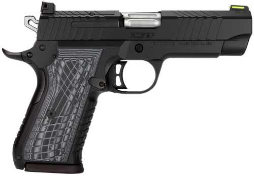 Kimber KDS9C Pistol 3100010, 9mm, 4.09", Gray/Black G10 Crosshatch Grips, KimPro Black Finish, 15 Rd